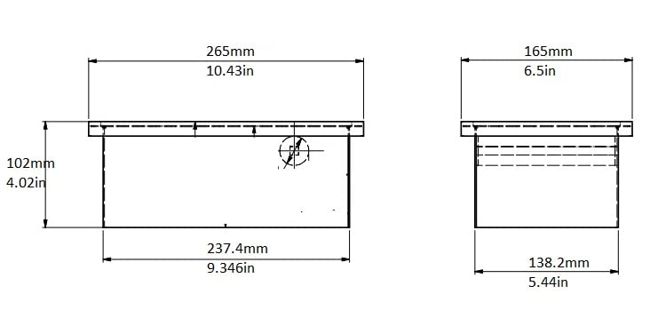 Rattleware Stainless Steel Open Bottom Knock Box Chute - For Home, Cafe, Restaurant, Hotel, Office, R Commercial Establishment -