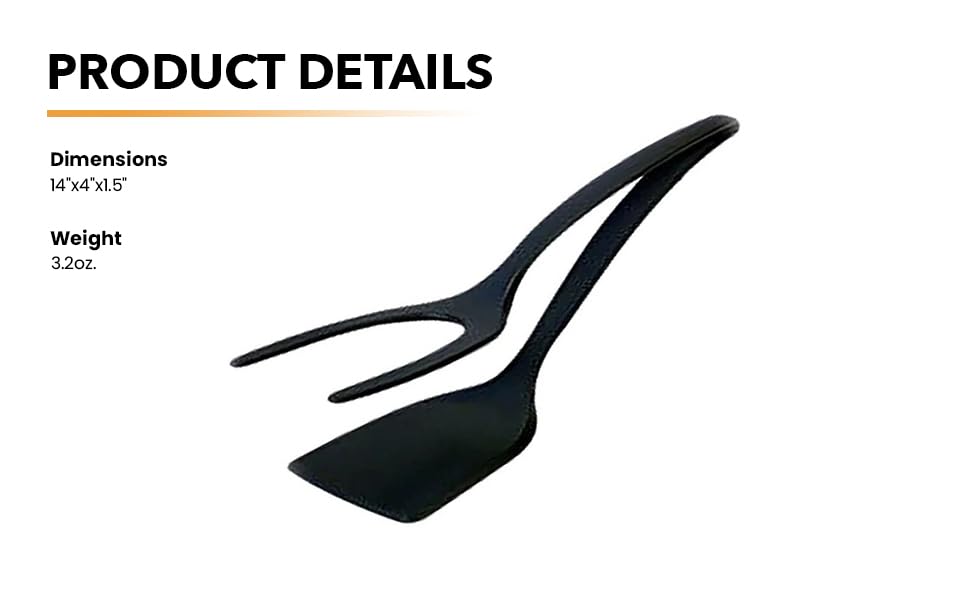 Flipping Spatula Tongs Cooking Tool. Multi-Functional.