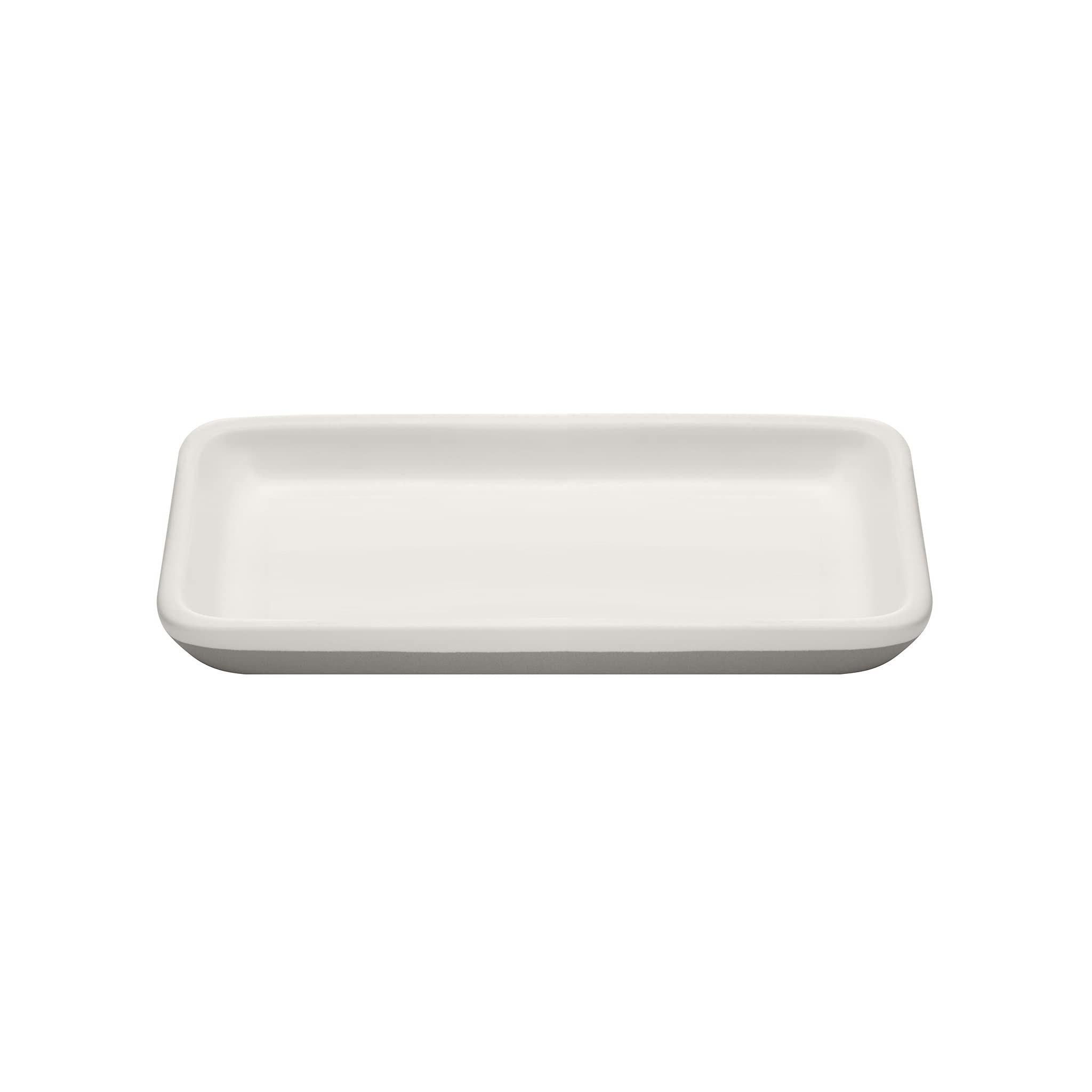 Full Circle Keep, Tray, Love Ceramic Bathroom & Kitchen Organizer Tray, White