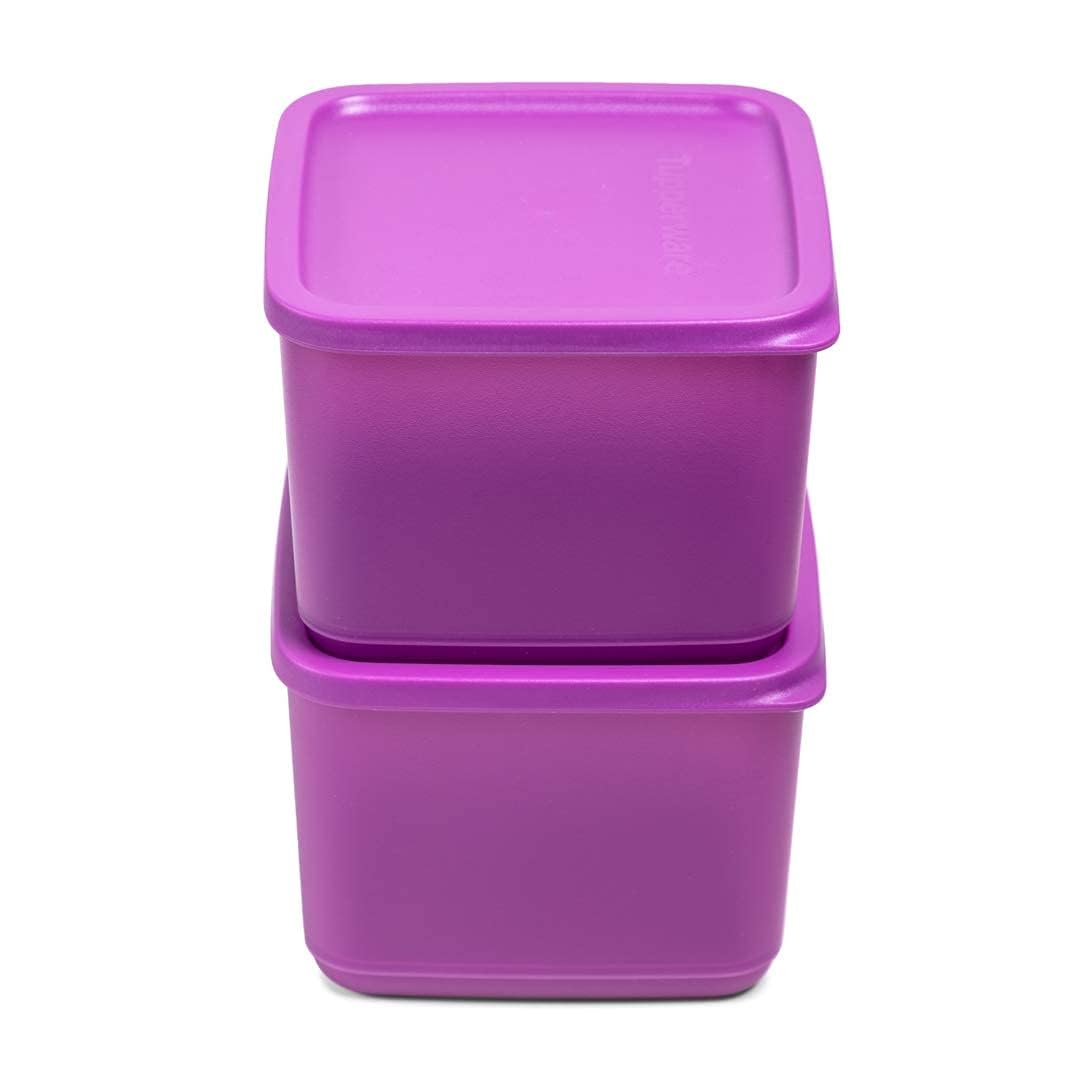 Tupperware Plastic Cubix 1L Sf2Op Fk  Multicolor