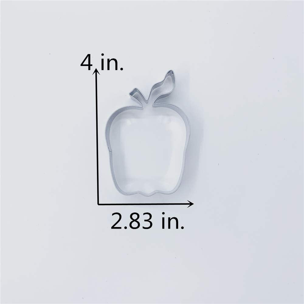 Liliao Apple Cookie Cutter Graduation/Back To School/Thanksgiving - 2.8 X 4 Inches - Stainless Steel