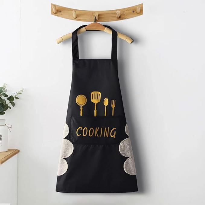 Pattmitt Waterproof Kitchen Aprons Adjustable Cooking Protection Wear With Oil Resistant Fabric Multi Pocket Design For Chef Bak