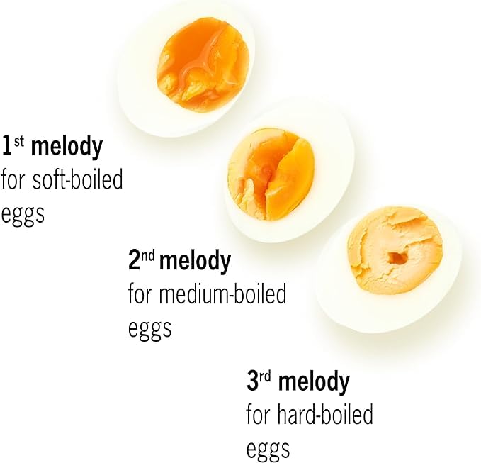 BeepEgg Basic Orange - Egg Timer for Boiling Eggs - Musical Egg Cooker for Soft  Medium  Hard Boiled Eggs - Food Safe - Singing Floating Egg Timer - Egg Cooker for 3 Levels of Doneness - Brainstream