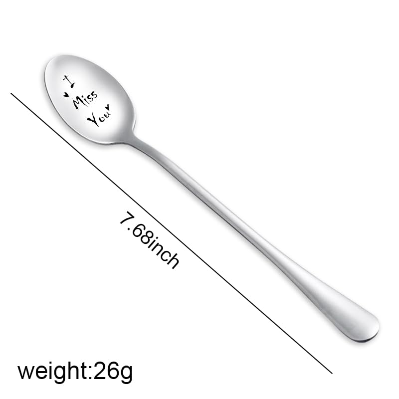 I Miss You Gifts Spoon For Him Her Long Distance Relationship Gifts For Men Boyfriend Husband Birthday Gift From Wife Girlfriend