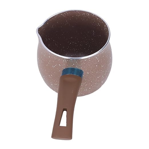 NonStick Mini Milk & Tea Boiling Pot With Handle, Small Saucepan For Butter, Chocolate & Coffee Heating, Compact InductionRead
