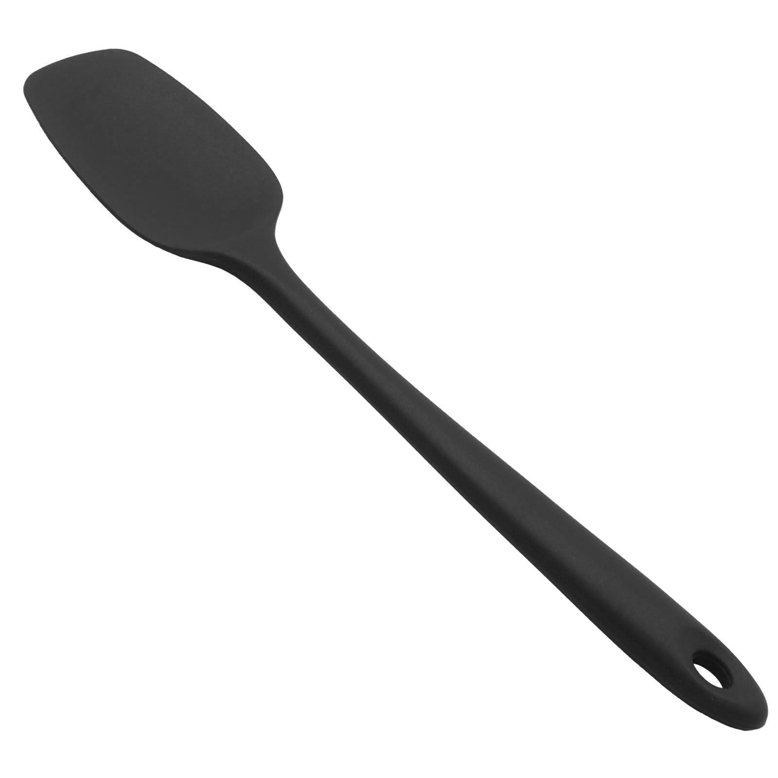 Opfiue 11in Heat Resistant Silicone Spatula, Black2