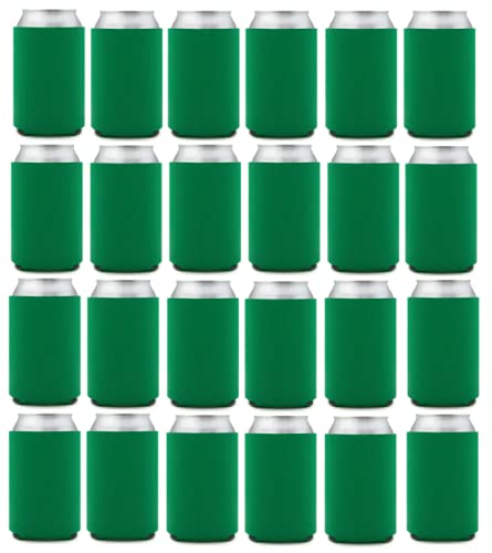 Can Cooler Sleeves Blank Poly Foam (24, Kelly Green)
