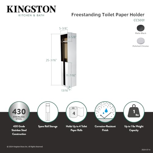 Kingston Brass Cc5001 Markus Toilet-Paper-Holders, Polished Chrome
