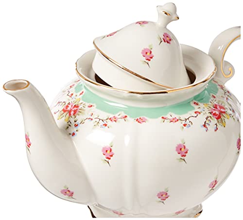 Gracie China By Coastline Imports Green 5-Cup Gracie China Vintage Rose Porcelain Teapot
