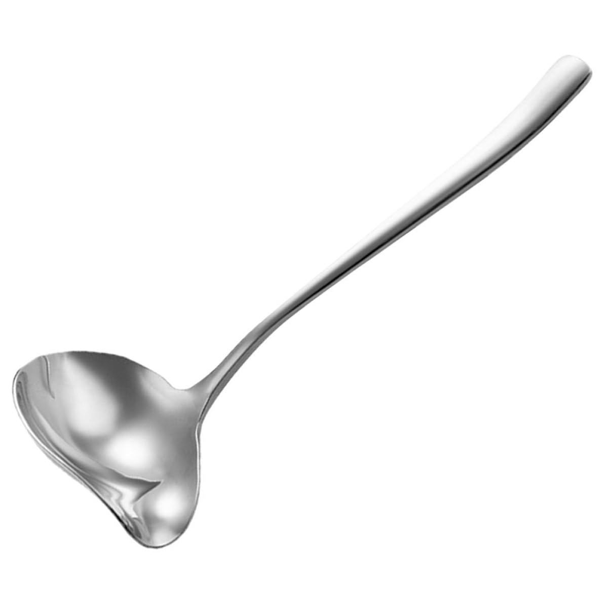 OSOLADY Stainless Steel Gravy Ladle Thickened Sauce Spoon with Long Handle for Kitchen Cooking Oil Serving Small Soup Spoon for 