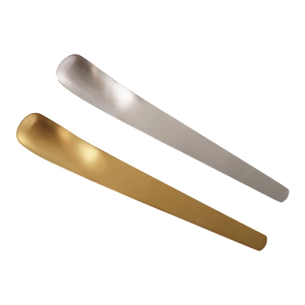 Ice Cream Spoon 2Pcs Creative Stainless Steel Long Handle Flat Head Spoons Coffee Spoon Cake Dessert Spoon Tea Tiny Stirring Spo