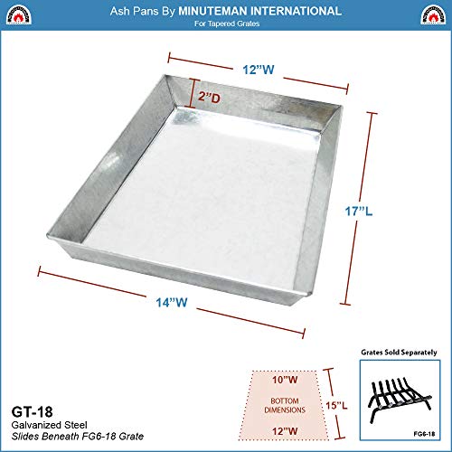 Minuteman-Achla Gt-18 Ash Pan For 18 In. Grate