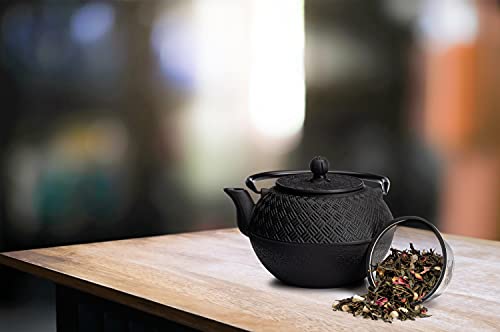 Old Dutch International Ocha Teapot, 1.27 Qts, Black