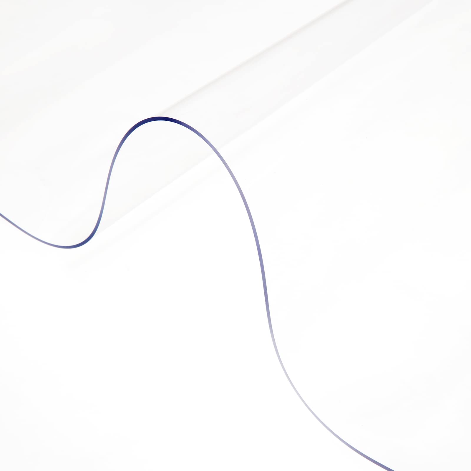 Vevor 84 X 42 Inch Clear Table Cover Protector, 1.5Mm Thick Clear Desk Protector Table Pads, Plastic Tablecloth Table Protector