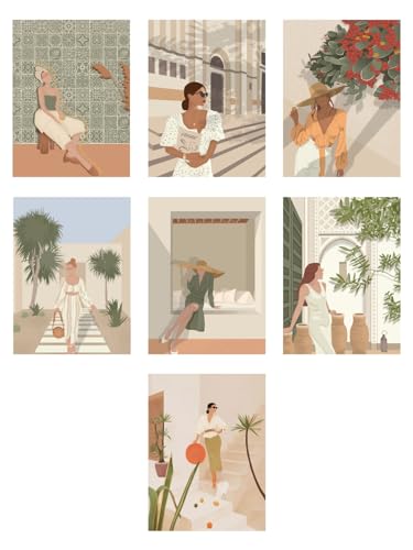 Unquote Wall Dcor Art Posters Collections Set of 15 (6x8 inch) Wall Collage Kit, Aesthetic Posters - Home & Room Dcor Stickers,