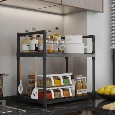 Jolfay 2 Tier Kitchen Rack & Organizer Spice Rack & Container Organizer Microwave Oven Rack Microwave Oven Rack Microwave Oven S
