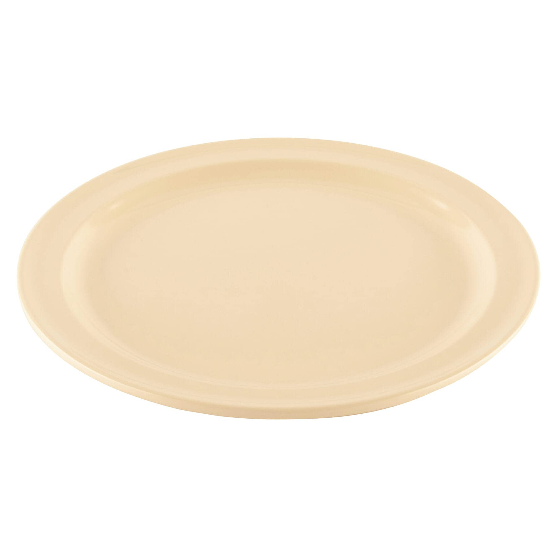 G.E.T. DP-509-T Melamine Round Dinner Plates, 9, Tan (Set of 12)
