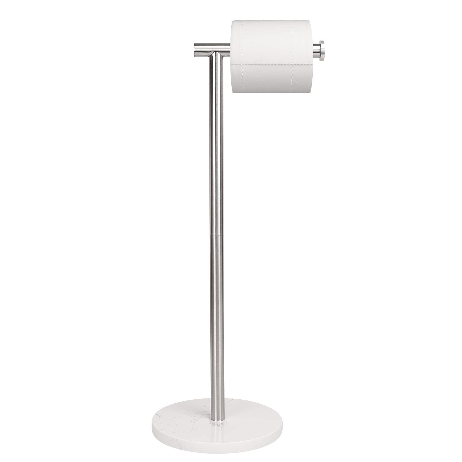 Nearmoon Bath Toilet Paper Holder Stand- Modern Tissue Roll Holder Standing With Balanced Base, Rustproof Toilet Roll Holder For