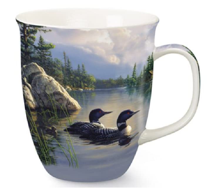 Cape Shore Ocean 15oz Harbor Mug with Full Wrap Design and Decorated Handle (Tranquil Moment)
