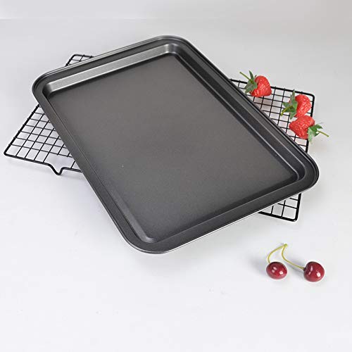 Small Baking Sheets for Oven  Shinsin Nonstick Cookie Pans Set of 3  8 inch Carbon Steel Cookie Sheet Pans Professional Mini Baking Replacement Trays for Toaster Oven  Easy Clean  Dishwasher Safe
