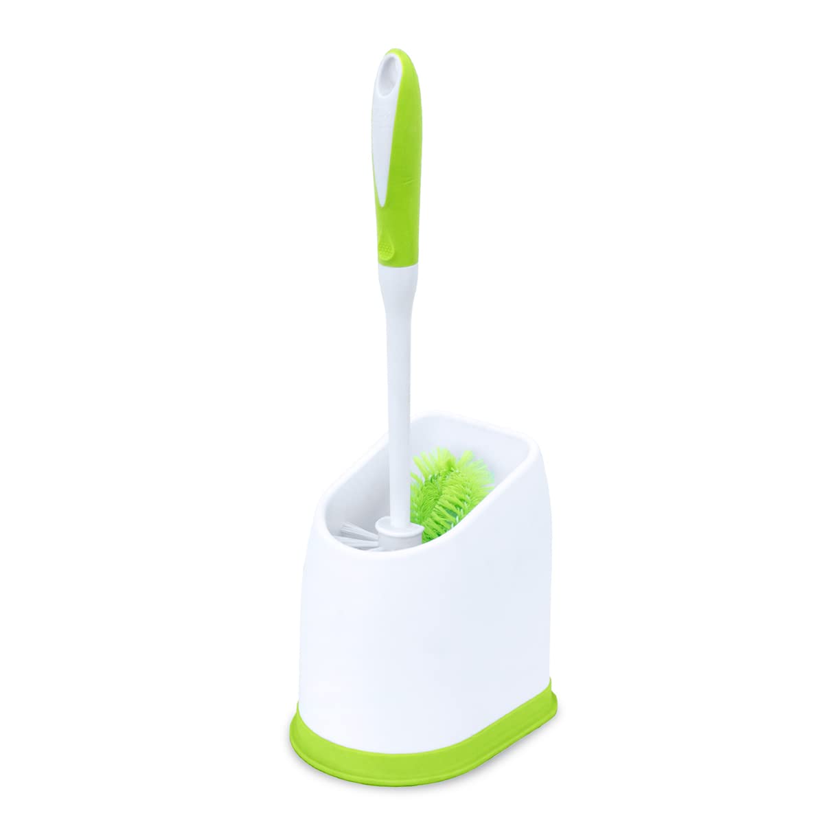 Pine-Sol Toilet Bowl Cleaner Brush With Holder | Heavy Duty Cleaning Wand With Under The Rim Scrubber, Non-Slip Handle, Storage