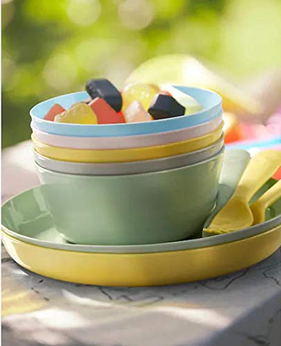 Ikea 204.613.78 Kalas Pack Of 6 Plastic Bowl Dishes Multi Coloured Pastel