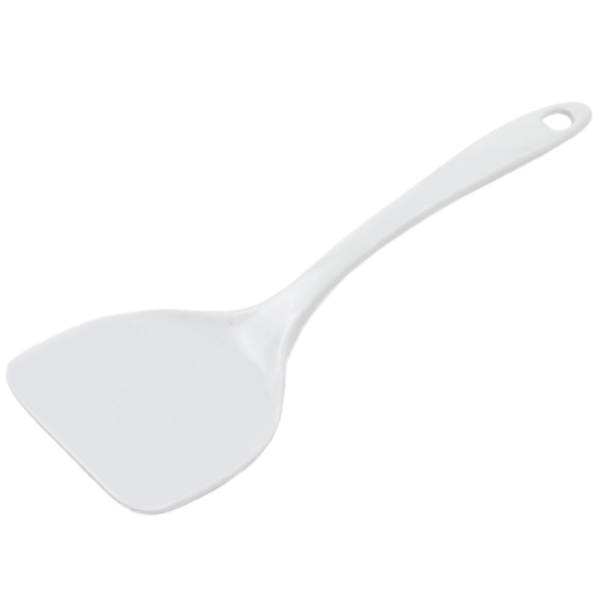 Chef Craft Basic Melamine Jumbo Turner/Spatula, 11.75 Inch, White
