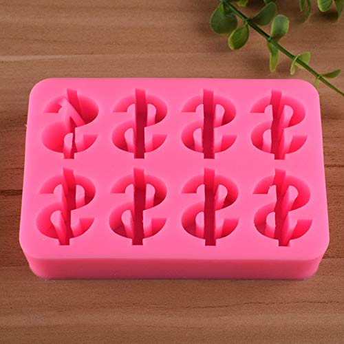 Playing Mold Mini 8 Dollar Sign Cavity Silicone Molds For Diy Cake Fondant Biscuit Cookies Soap Sugar Pudding Chocolate Hard Can