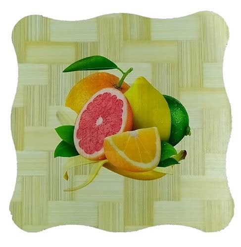 Fagva Wooden Table Place Mat || Heat Resistant Pot Holder Mat || Dining Table Coaster Mat ||Bowl Pan Holder Mat (Bamboo Wood) (O