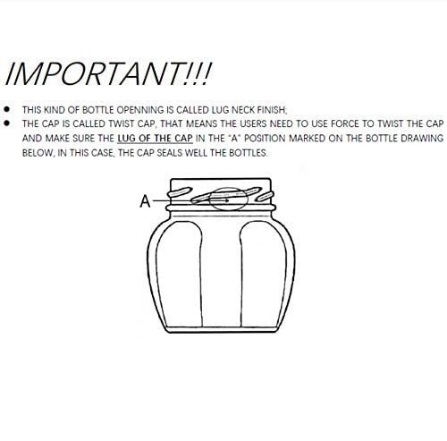 U-Pack 2Oz Glass Jar With Gold Lid For Honey Jam Spice Pack Of 24 Sets