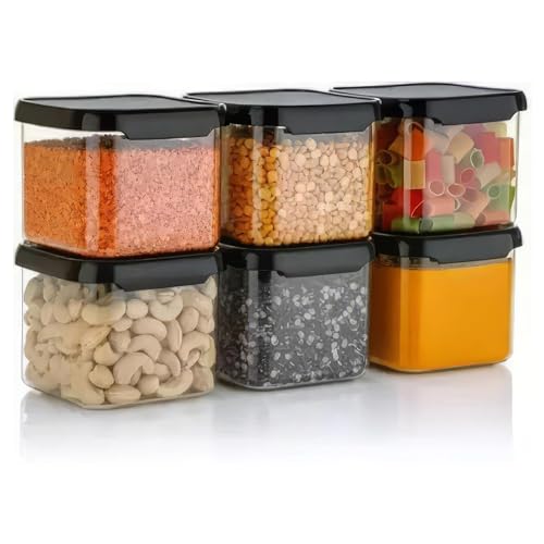 Volturi Air Tight Kitchen Containers Set Of 8, Kitchen Storage Box For Pulses, Cereals, Grains, Dry Fruits, Pantry Organization,