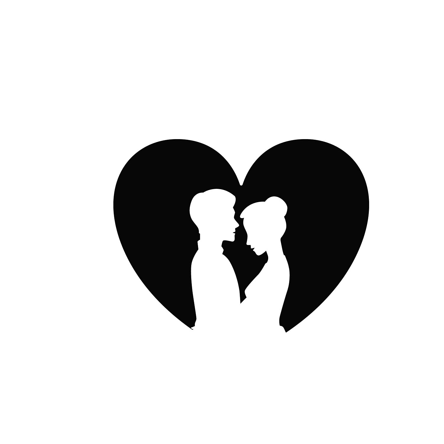 Ecraftindia Loving Couple Heart Wooden Wall Decor For Living Room Bedroom|Home Wall Decor Item Wall Art For Home Decor Valentine