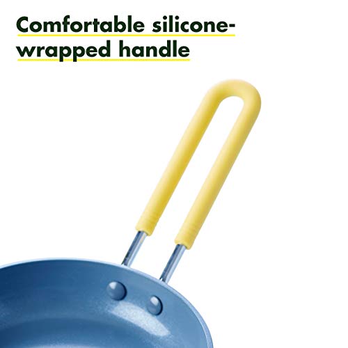 Greenpan Mini Healthy Ceramic Nonstick, 5'' Round Egg Pan, Pfas-Free, Dishwasher Safe, Stay Cool Handle, Yellow
