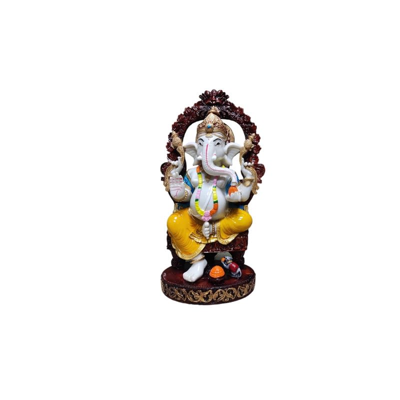 Pratima Polyresin Ganesh Idol | Vinayaka Statue | Ganpati Murti | Ganesha Idol For Home Decor |Ganesh Idol For Diwali