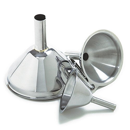 Norpro Stainless Steel Funnels, Set Of 3