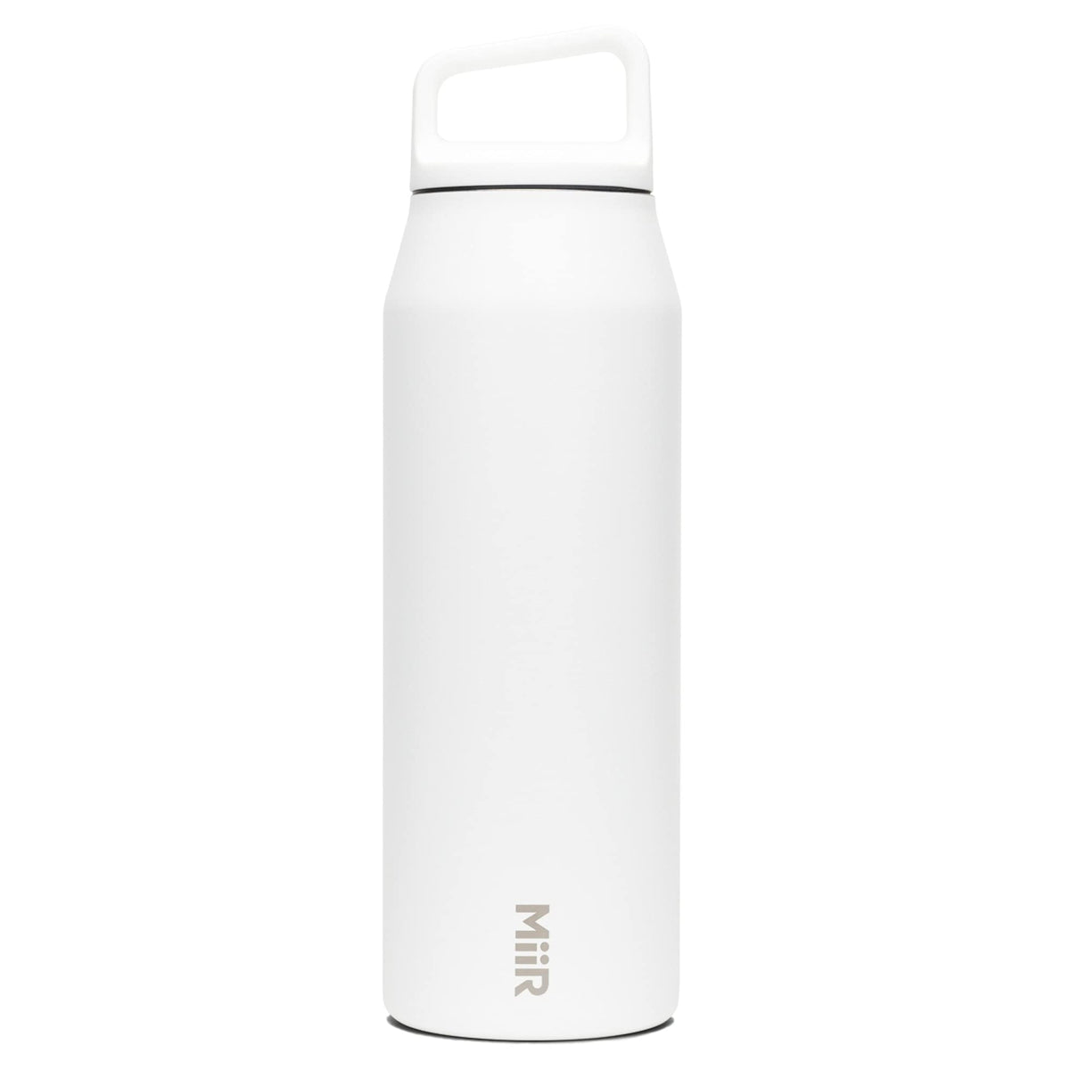 Miir, Wide Mouth Water Bottle, Vacuum Insulated, Leakproof, Stainless Steel Construction, White, 32 Oz