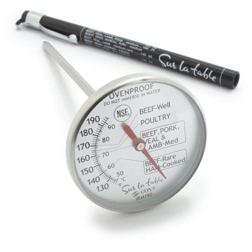 Sur La Table CDN Leave-In Meat and Poultry Cooking Thermometer, Silver