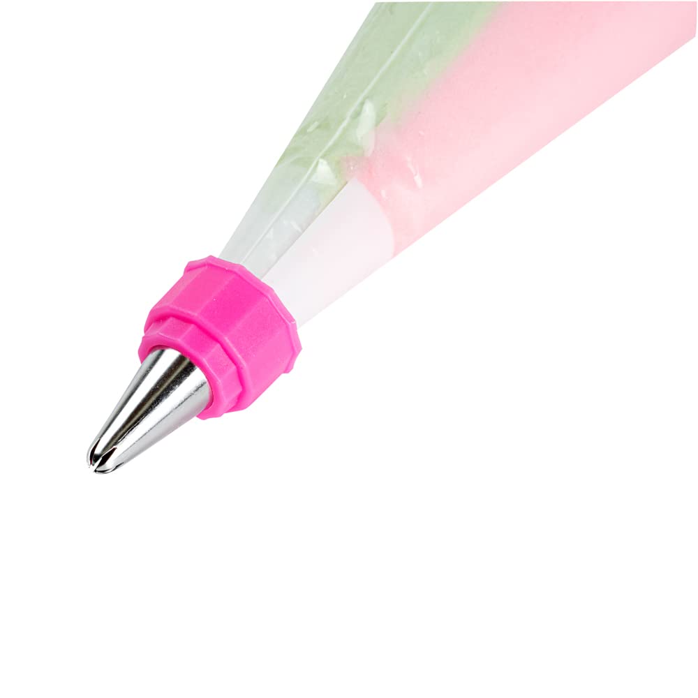 Restaurantware Coupler Only: Pastry Tek 1.1 X 2.4 Inch Swirl Coupler 1 Durable Tip Coupler - Dual Tone Piping Bag Sold Separatel