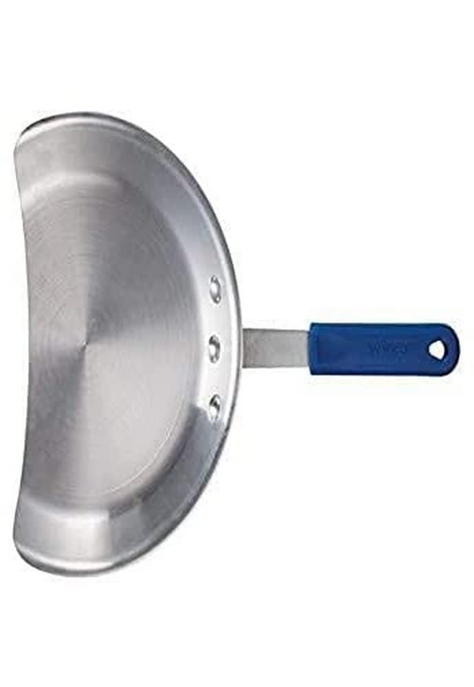 Winco Agp-10, 10-Inch Dia Aluminum Gyro Pan With Silicone Handle, Nsf, Broiler Pan