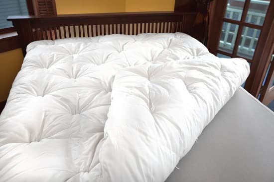 INDIAN DECOR 80610 Supersoft White Cotton Foldable Handmade Single Bed Sleeping Mattress (Black Cotton, 2.5 x 06 ft)