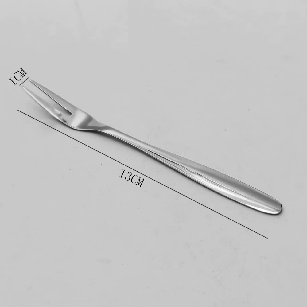 10Pcs Stainless Steel 304 Forks,Fruit, Dessert, Party Use. Multi-Purpose Small Stainless Steel Fork, Exquisite Life Indispensabl
