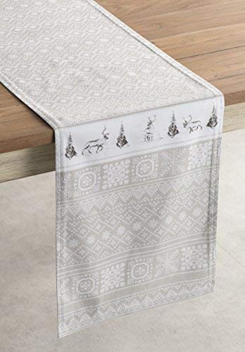 Maison D' Hermine Tablerunner 14.50''X108'' 100% Cotton Decorative Table Runners, Kitchen, Wedding, Restaurant & Camping, Cozy C