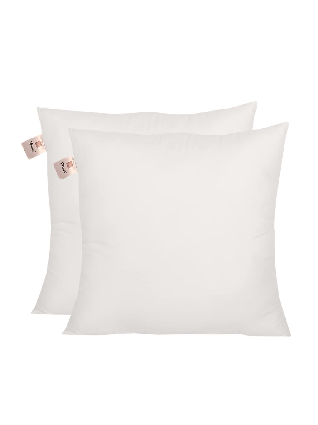 HomeThe Best Is For You Microfiber Cushion Insert Extra Soft, White (Pack Of 2, 18X18 Inch)