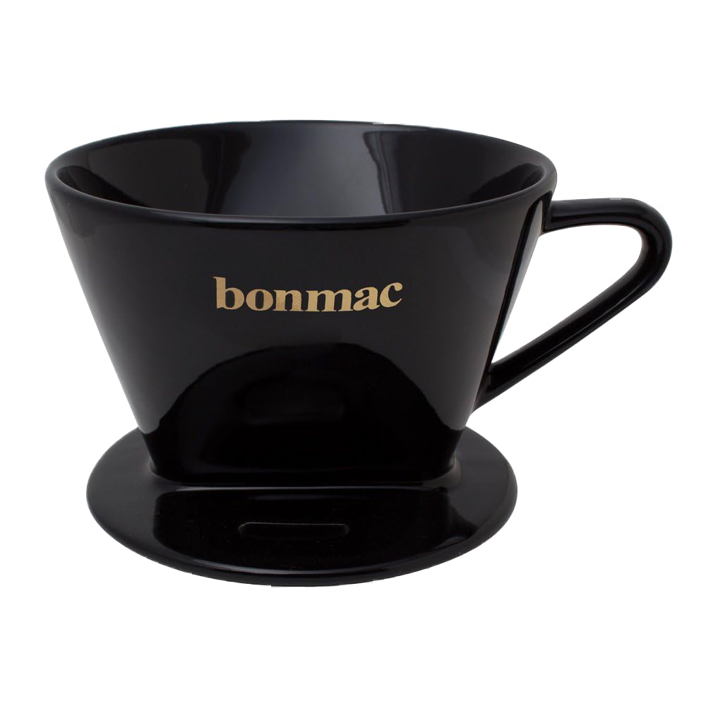 Bonmac Cd-2B Black #813004 Coffee Dripper With Major Spoon For 2-4 Cups
