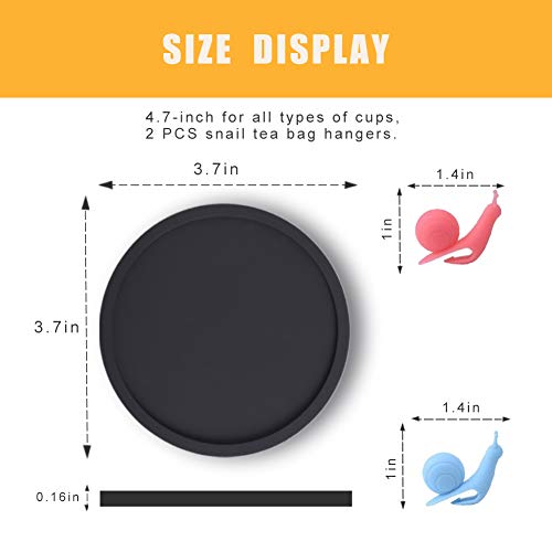 Silicone Drink Coasters Set Of 4, Non-Slip Cup Coasters, Heat Resistant Cup Mate, Soft Coaster For Tabletope Protection, Furnitu