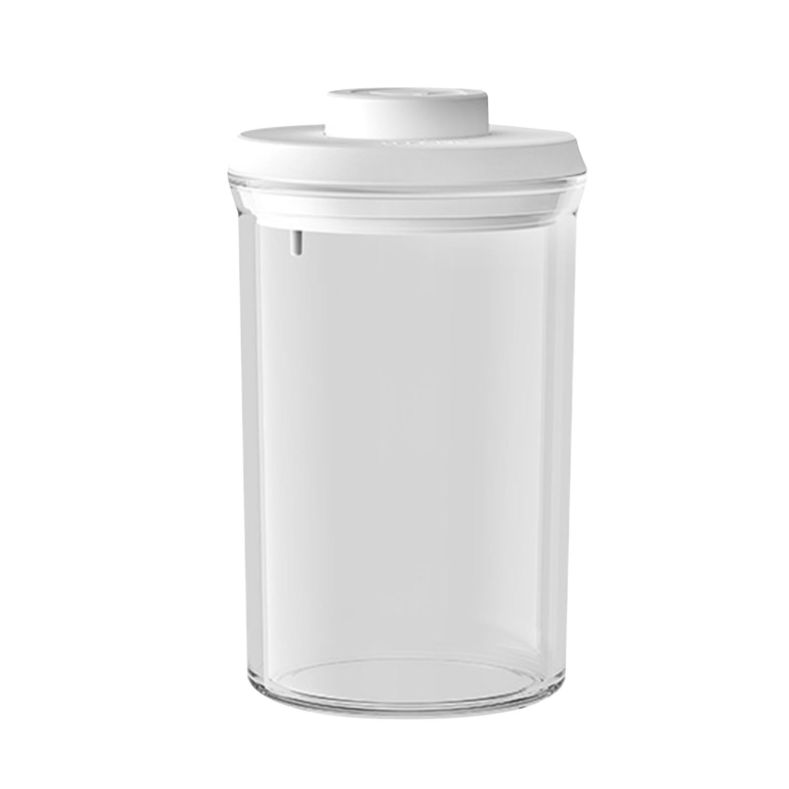 Myaddiction Food Storage Container Cereal Canister Airtight Jar For Loose Tea Spice Nuts White