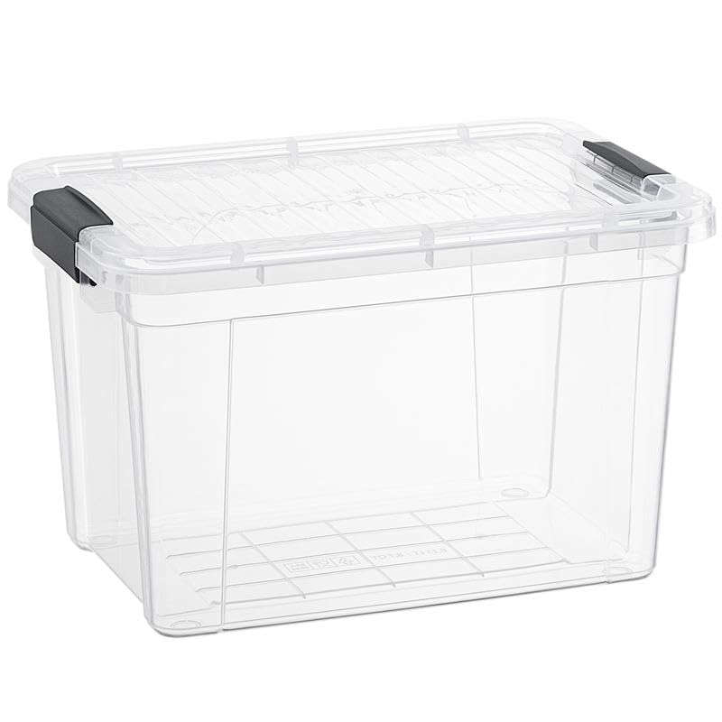 Superio Clear Storage Box With Lid, 2.5 Quart Plastic Container Bins For Organizing, Stackable Crates, Bpa Free, Non Toxic, Odor