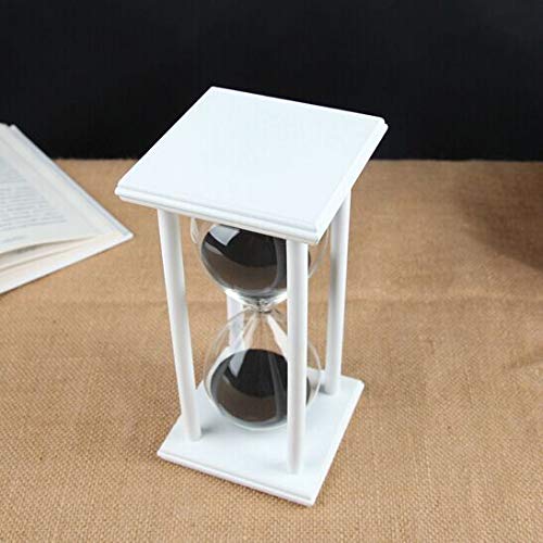 Hourglass Timer for 45 Min Sandglass Timer 45 Minutes Decoration Festival Ornament for Kitchen Restaurant Living Room Home Closet Office Desk Bedroom Party Christmas New Year Black