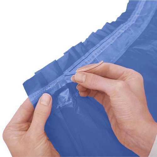 Unique Plastic Table Skirt  29'' x 14'  Royal Blue