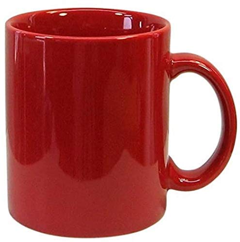 Wings Mart Ceramic Glossy Plain Red Color Mug for Milk Shake Coffee Tea Beverage Mug Plain Ceramic Mug 330 ml, Microwave & Dishw